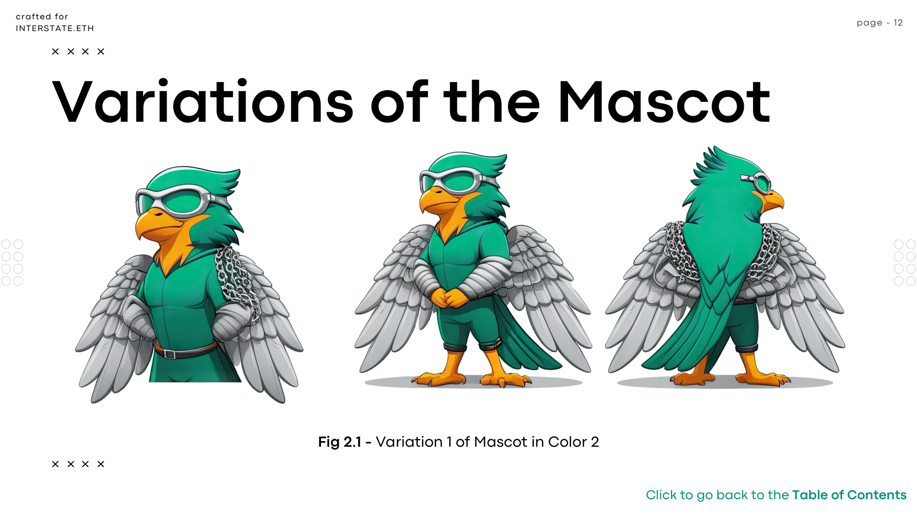 Moving the original character into a green palette.