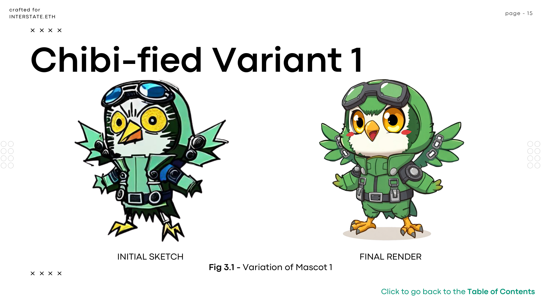Chibi-fied Variant 1: sketch and render.