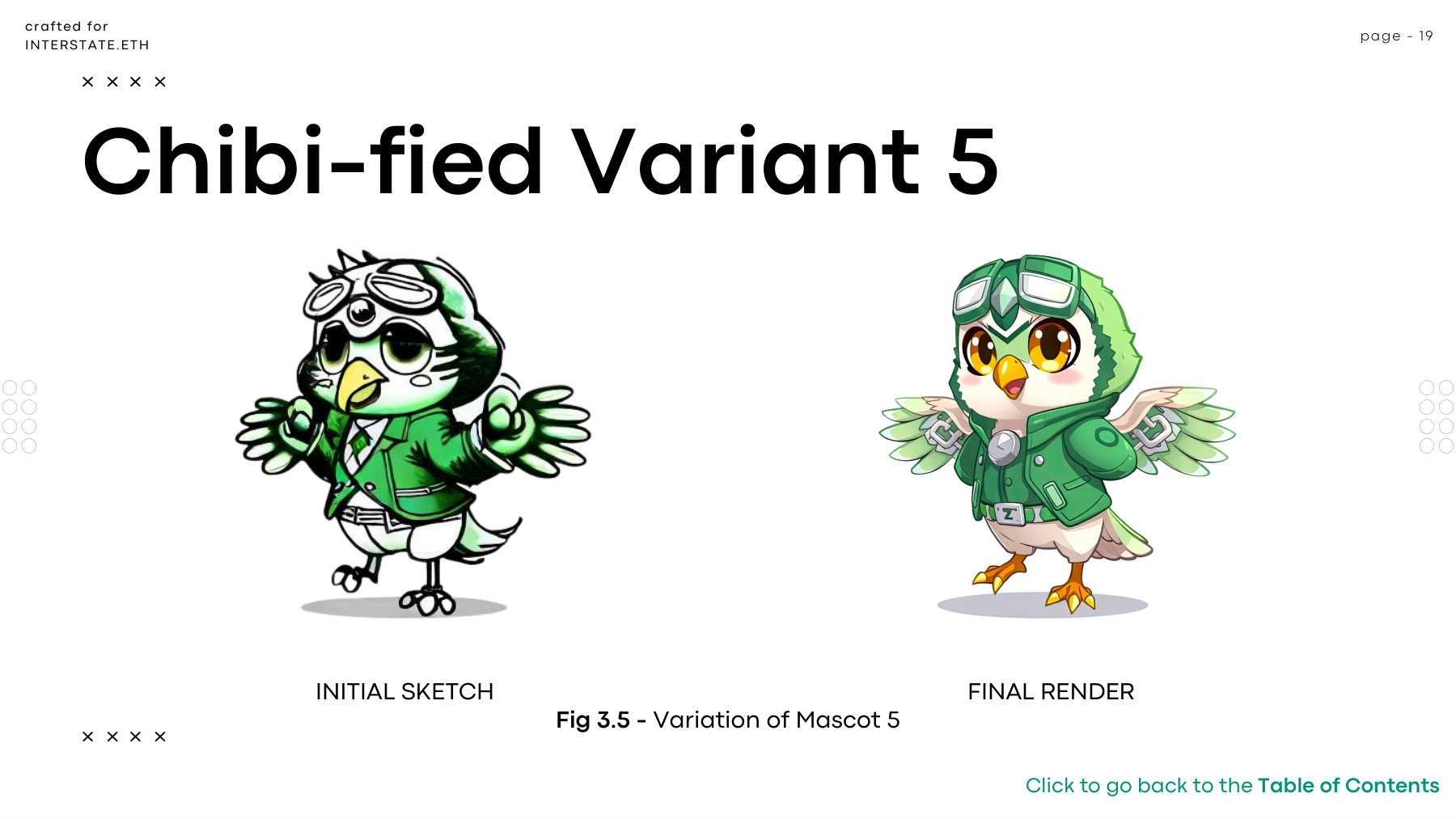 Chibi-fied Variant 5: sketch and render.