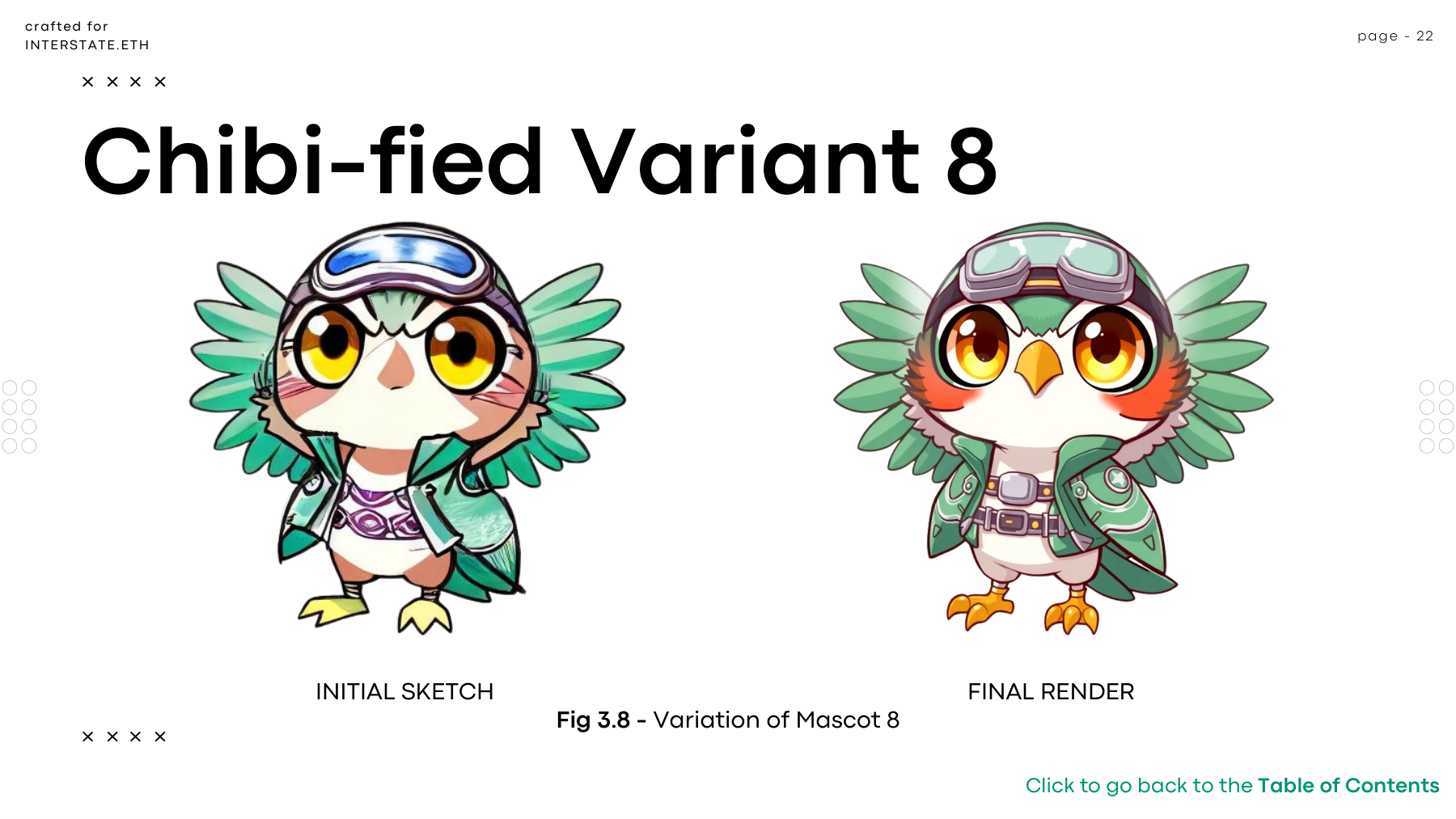 Chibi-fied Variant 8: sketch and render.