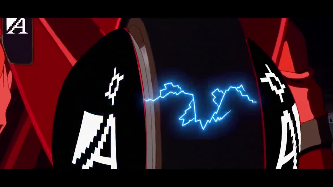 Angstrom identity and electric detail on the motorcycle, 28 seconds into the film.