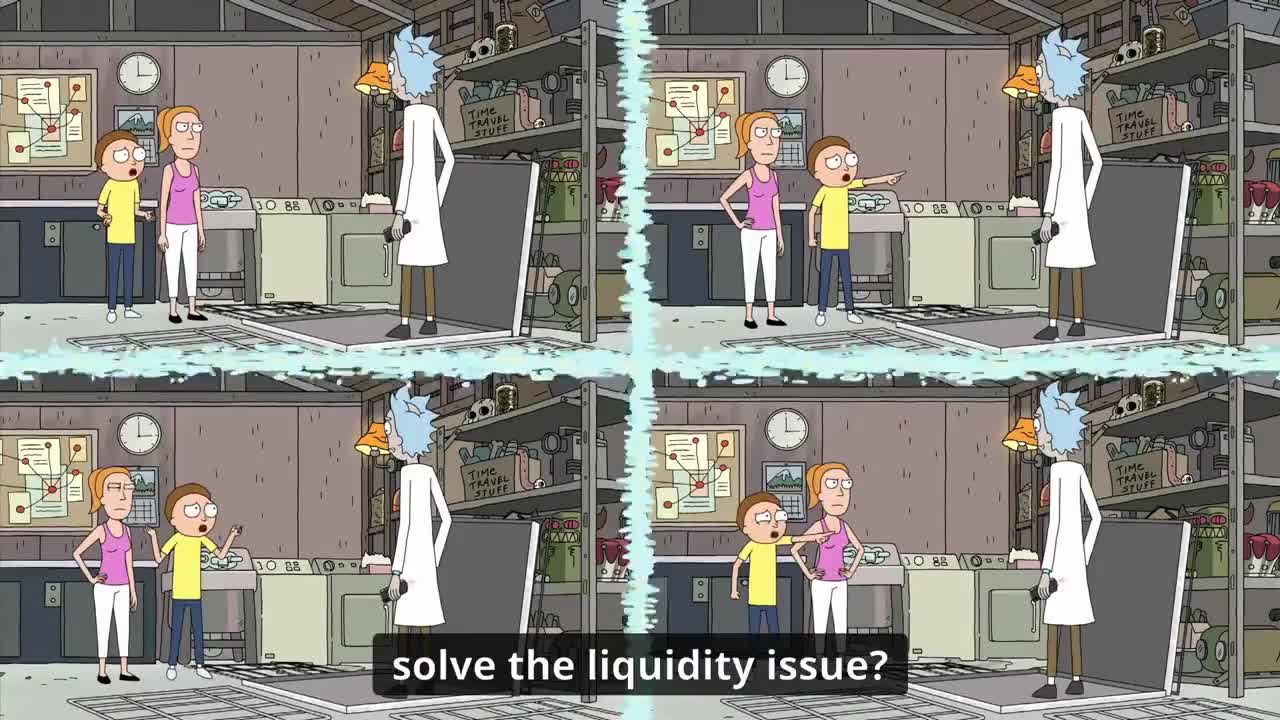 Dialogue and subtitles break the explanation into moments.
